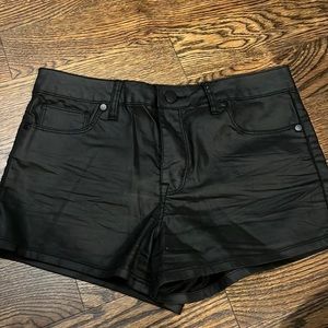 Faux Leather Shorts